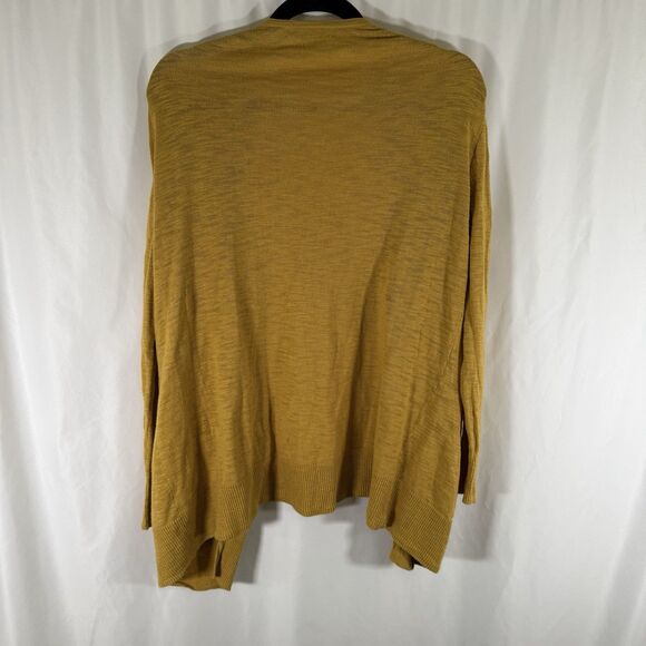 Madewell Cardigan Women's XXS Yellow Open Front Pockets Long Sleeve - Picture 8 of 10